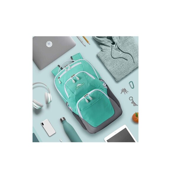 NWT High Sierra Backpack with Laptop Pocket + Tablet Sleeve, Fits most laptops - Picture 2 of 8